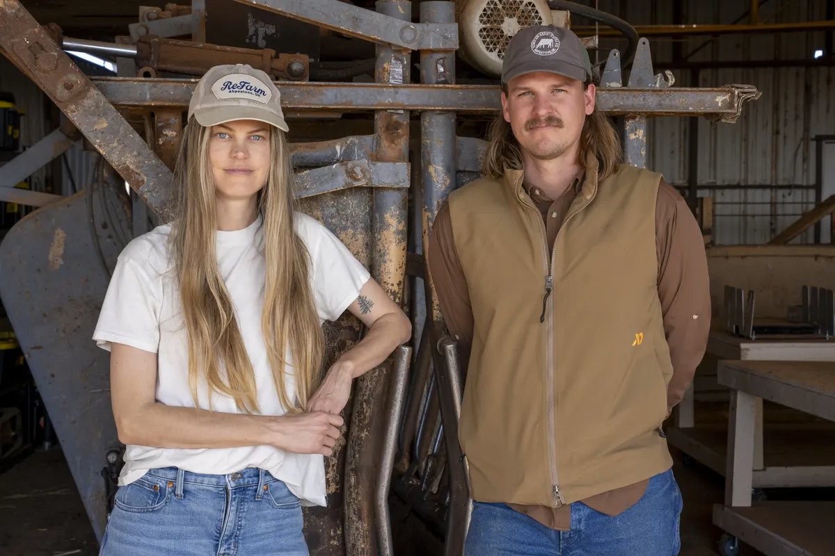 Zach and Kacie Abney at the chute